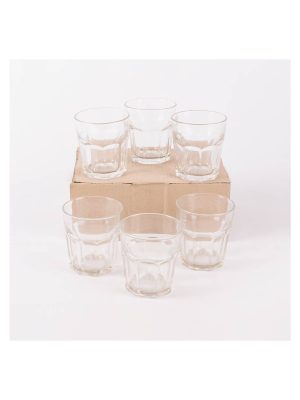 VASO 335ML VIDRIO ACABADO HEXAGONAL T1276 CAÑ