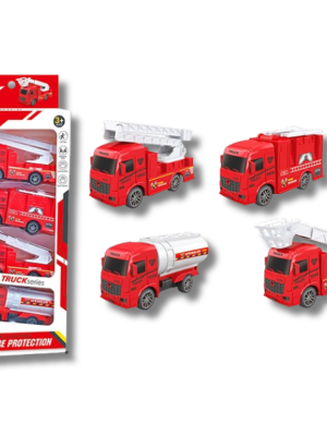 SET CAMIONES RESCATE BOMBEROS X4 ART T4971/ B2463773 HAÑ