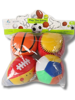 SET DE PELOTAS SOFT X4 ART T5085/ B3083471 HAÑ