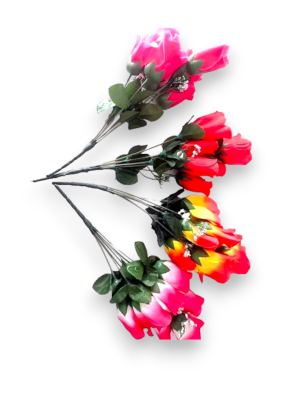 RAMO DE FLORES X7 PIMPOLLOS 35CM ART A-197/198/199/204 JAÑ