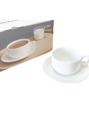 SET DE TAZAS PORCELANA + PLATOS  X6 ART 4921444 CAÑ