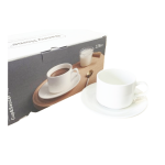 SET DE TAZAS PORCELANA + PLATOS  X6 ART 4921459 IAÑ