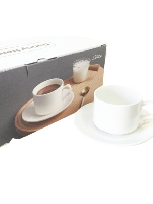 SET DE TAZAS PORCELANA + PLATOS  X6 ART 4921459 IAÑ