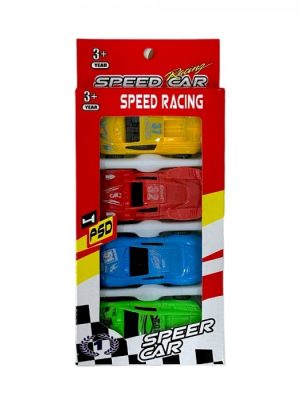 SET DE AUTOS X 4 UND EN CAJA ART 82722/ 1504B GAÑ