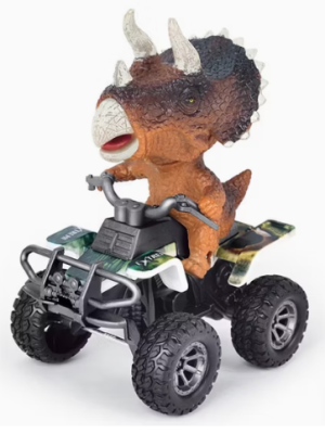DINOSAURIO EN CUATTRICICLO CAJA ART B149740/757-105A FAÑ