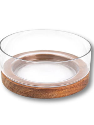 BOWL DE VIDRIO 8,7X22CM C.BASE ACACIA ART CA6377 IAÑ