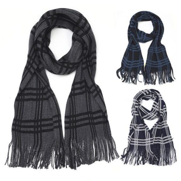 BUFANDA CUADRILLE CON FLECOS ART 23645 CAN