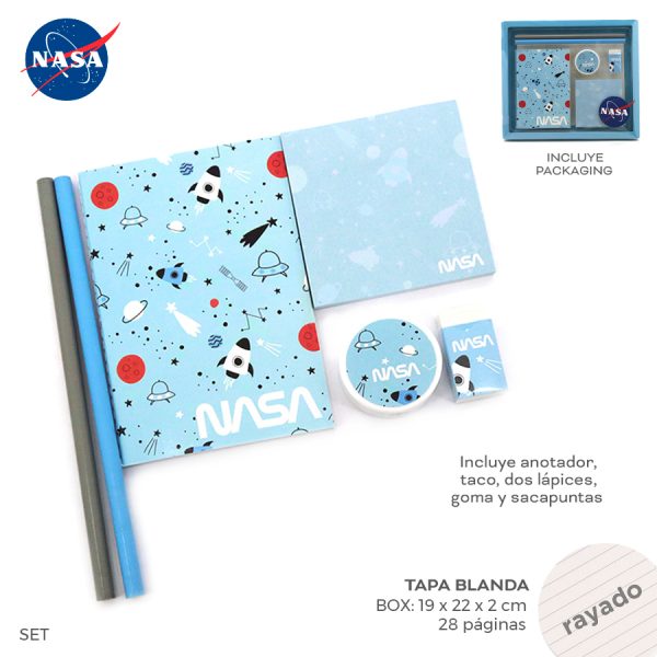 SET STATIONERY NASA ART 14704 DAL