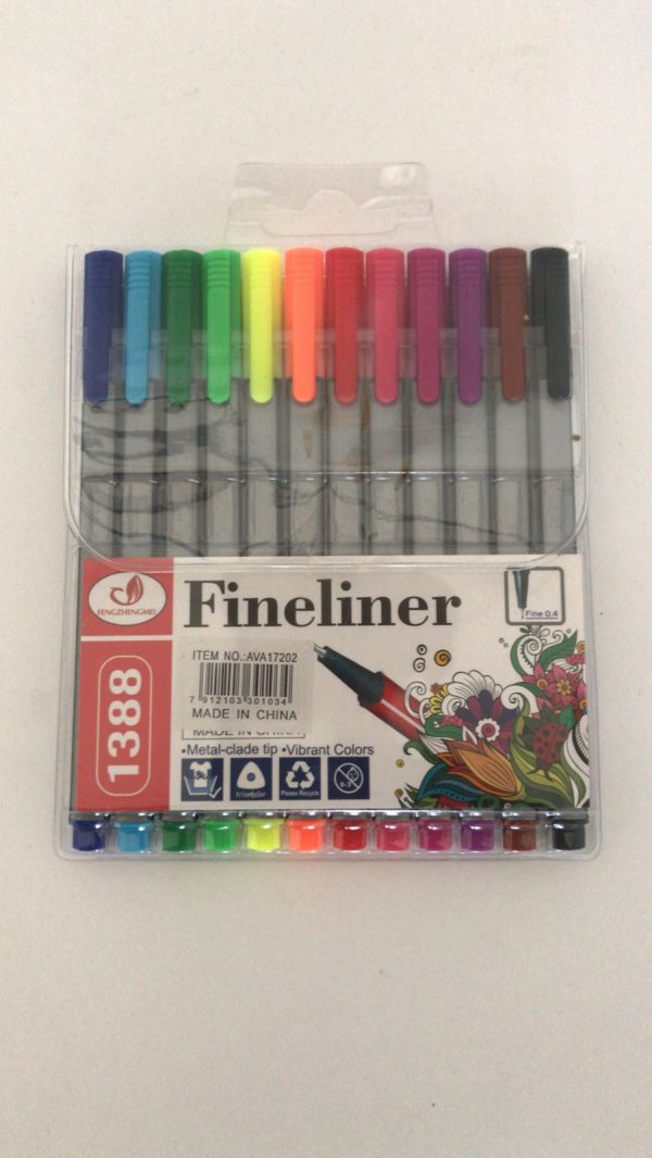 MICROFIBRAS X 12 EN ESTUCHE FINELINER ART AVA17202 AAÑ