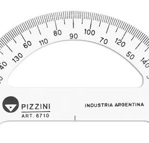 TRANSPORTADOR XUNID 180º 10 CM ESCOLAR ART 6710 PIZZINI AAÑ