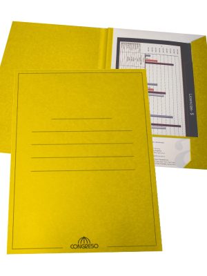 CARPETA CONGRESO A4 PRESENT 170 GRS AMARILLA ART 511401 AAÑ