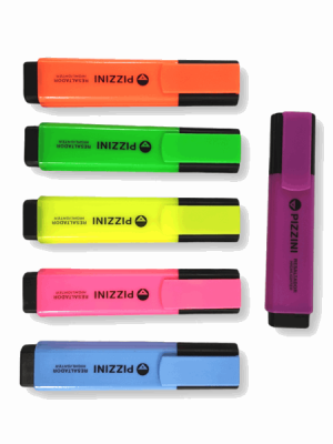 RESALTADOR PIZZINI PUNTA BISELADA FLUO VARIOS 1280 AAÑ