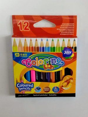 LAPIZ COLOR CORTO COLORING X 12 EN CAJA ART AVA18472 AAÑ