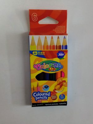 LAPIZ COLOR CORTO COLORING X 6 EN CAJA ART AVA18471 AAÑ