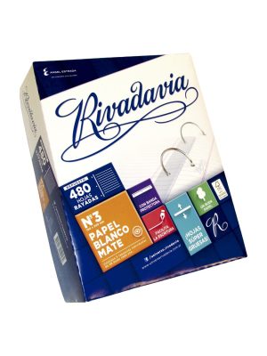 REPUESTO RIVADAVIA Nº3 480H RAY PAPEL BLANCO ART 498011 AAÑ