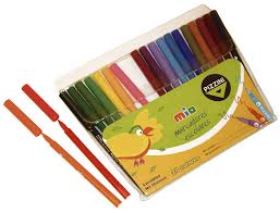 MARCADORES ESCOLARES FINO X 20 COLORES PIZZINI ART 8020 AAÑ
