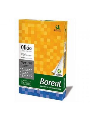 RESMA BOREAL OFICIO 75GR 500 HOJAS ART 205988 GAÑ