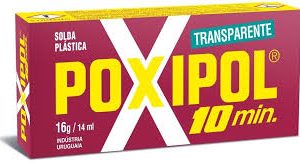 POXIPOL ROJO TRANSPARENTE 10MIN 16G/14ML ST01453 HAÑ