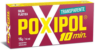 POXIPOL ROJO TRANSPARENTE 10MIN 16G/14ML ST01453 HAÑ