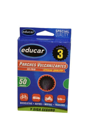 PARCHE Nº3 X 50 EN CAJA EDUCAR ART 50500 FAÑ