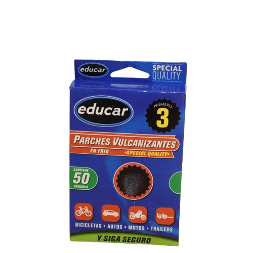 PARCHE Nº3 X 50 EN CAJA EDUCAR ART 50500 FAÑ