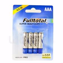 PILA AAA X 4 FULLTOTAL EN BLISTER AZUL 4002 ART BAN