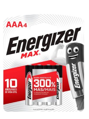 PILA ENERGIZER AAA MAX X4UNID 40B HAÑ