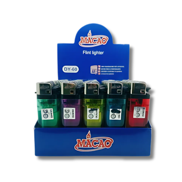 ENCENDEDOR MACAO TRANSPARENTE X UNIDAD ART DY-60 IAÑ