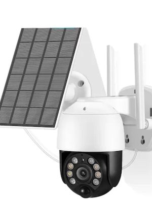 CAMARA DE SEGURIDAD C/CARGA SOLAR Y ROTACION 355º JT8181X