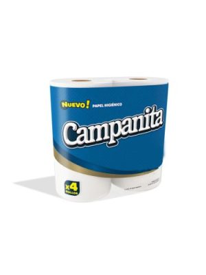 PAPEL HIGIENICO CAMPANITA DOBLE HOJA 30M X4 030-12-04 EAN