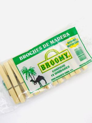 BROCHE MADERA REFORZADOS X12 BROOMY ART 0041 HAÑ