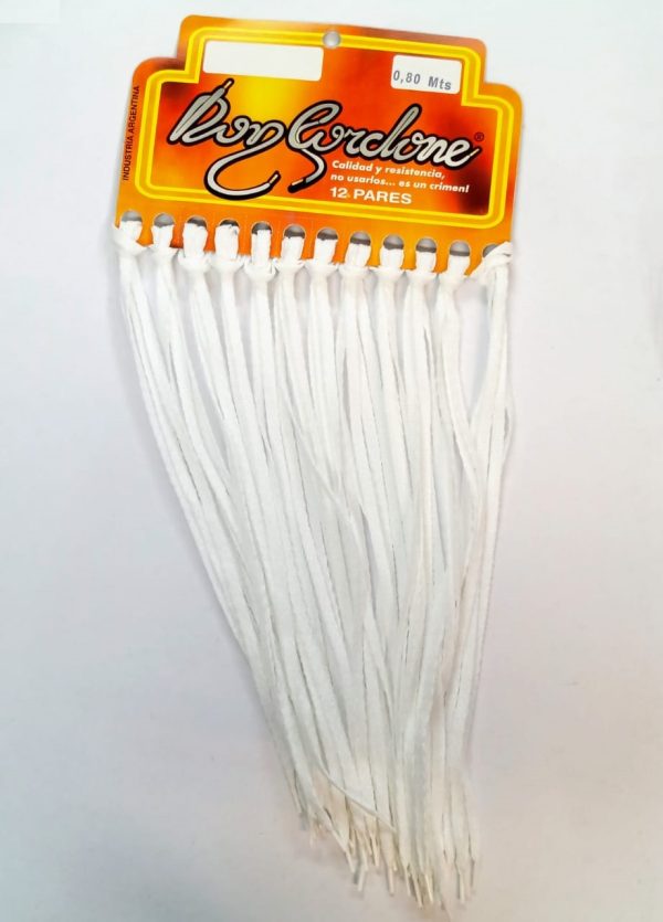CORDÓN X 12 80 CM BLANCO KAL