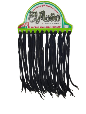 CORDONES NEGRO LARGO:110CM P/12 PARES ART 2281 JAÑ
