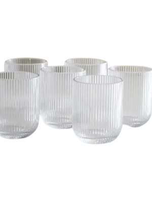 SET VASO CORTO LINE TORNASOLADO X6 ART RM26-129 IAÑ