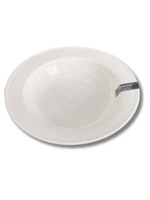 PLATO HONDO PORCELANA BLANCO 20CM ART 4921437 IAÑ