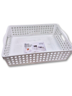 CANASTO PVC BLANCO 31X22CM ART 4925533 IAÑ