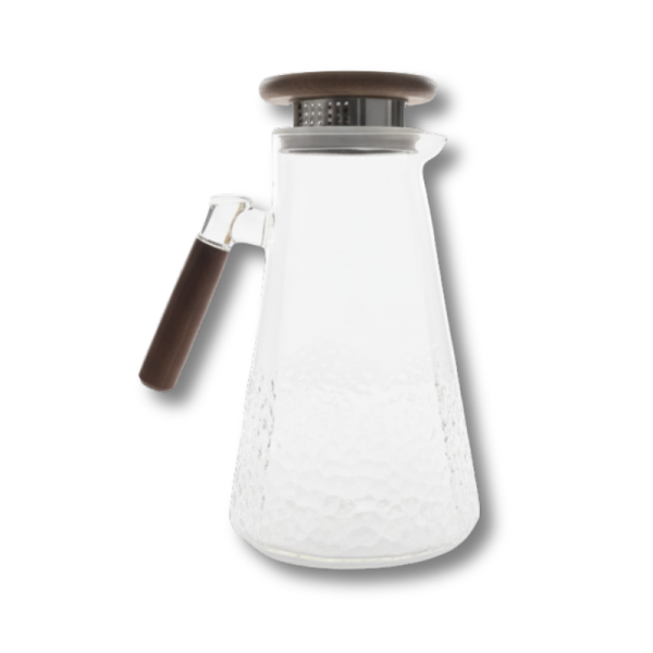 JARRA VIDRIO C/INFUSOR MANGO MADERA 1800ML ART 4290416 IAÑ