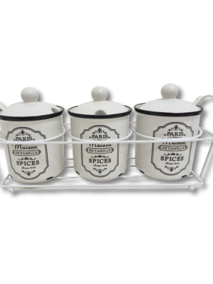 SET X3 ESPECIERO PORCELANA ART 4619651 IAÑ