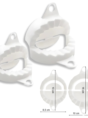 SET X2 MOLDE PARA EMPANADA 13/15CM ART AB-20519 HAÑ
