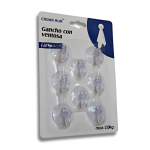 GANCHO CON VENTOSA 8 PCS ART AB-30528 IAÑ