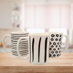 TAZA DE CERAMICA C/ DISEÑO 450ML ART 28141 IAÑ