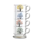SET POCILLOS CAFÉ TREE X4UNI ART 4925611 IAÑ