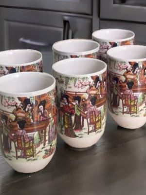 SET X6UNI CUENCOS PORCELANA P/TE ART 4930495 JAN