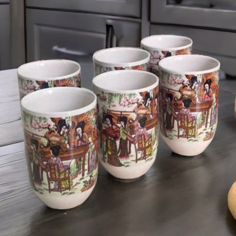 SET X6UNI CUENCOS PORCELANA P/TE ART 4930495 JAN