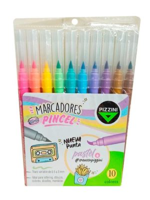 MARCADORES PUNTA PINCEL COLOR PASTEL ART 8210P AAÑ