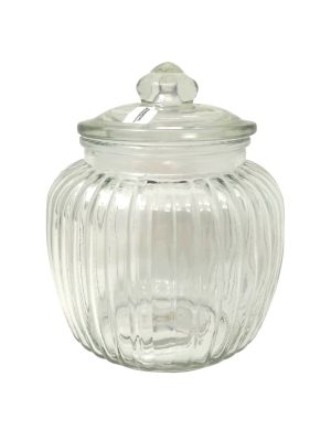 FRASCO DE VIDRIO MIL RAYAS 15x9 ART DL9554 IAN