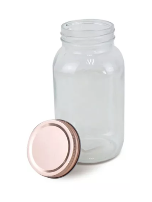 FRASCO DE VIDRIO C/TAPA 1000ML 22X8.8 ART 9736-2 IAN