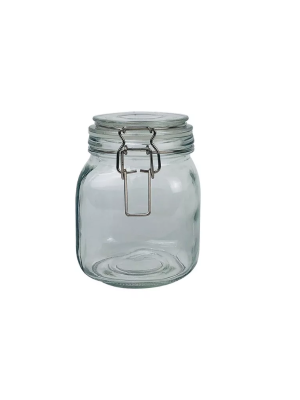 FRASCO DE VIDRIO TAPA CLIP 12X6 10481/ DL10481 JAÑ