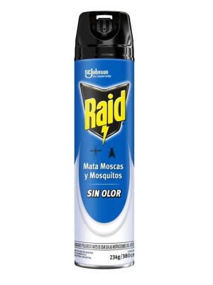 RAID MATA MOSCAS Y MOSQUITOS SIN OLOR ART 1129/1055 JAN