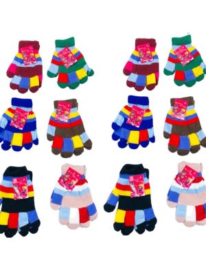 GUANTE INFANTIL RAYADO 15CM ART 17248 FAN